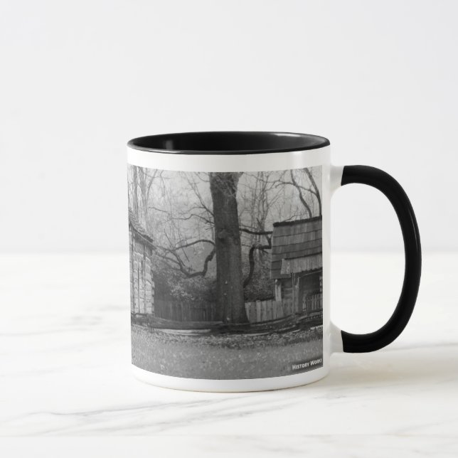 Lincoln's New Salem - 1 of 4 (B/W) Mug (Right)