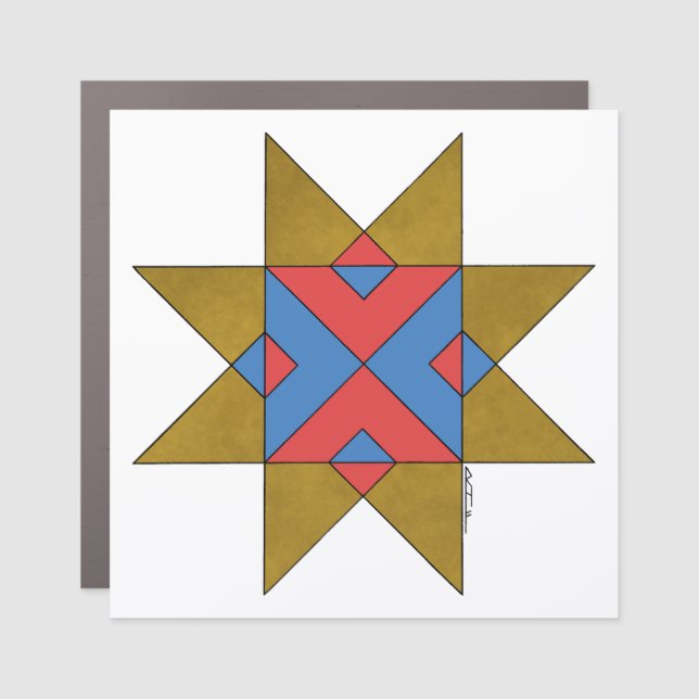 Lincolnshire Auseklis Witch Mark Car Magnet (Front)