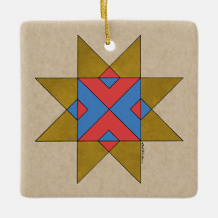 Lincolnshire Auseklis Witch Mark Ceramic Ornament