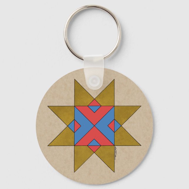 Lincolnshire Auseklis Witch Mark Keychain (Front)