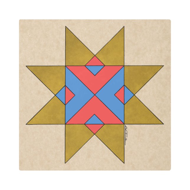 Lincolnshire Auseklis Witch Mark Metal Print (Front)