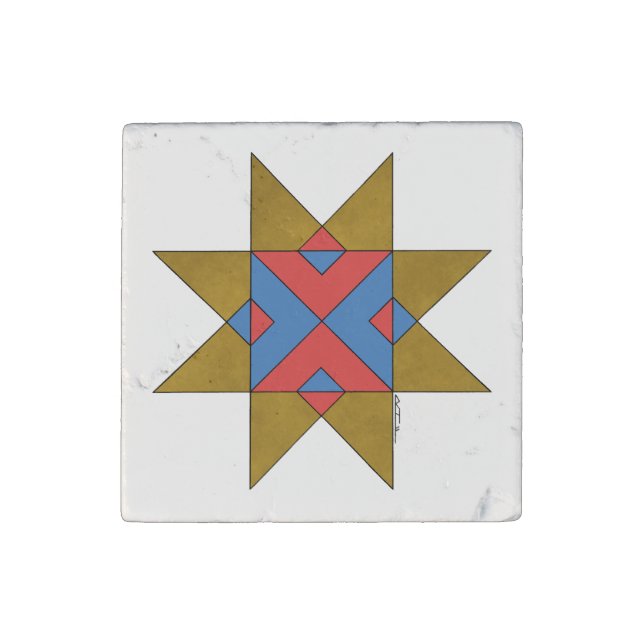 Lincolnshire Auseklis Witch Mark Stone Magnet (Front)