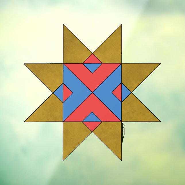 Lincolnshire Auseklis Witch Mark Window Cling (Sheet 3)