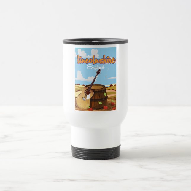 Lincolnshire England vintage travel poster Mug (Center)