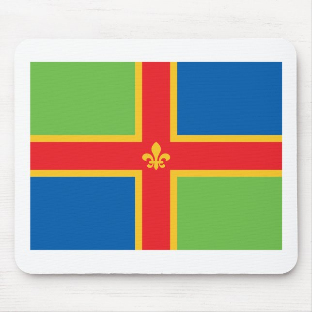 Lincolnshire Flag Mouse Pad (Front)