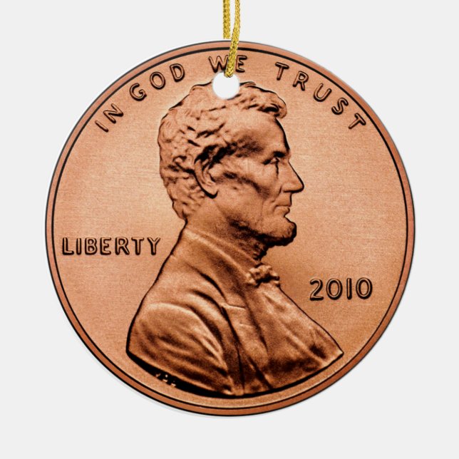 LINCOLPENNY CERAMIC ORNAMENT (Front)