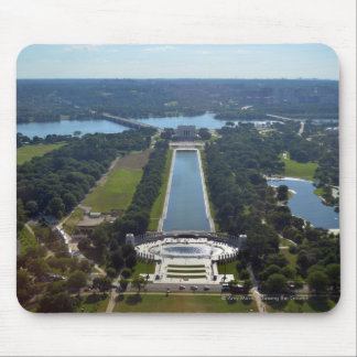 Lincon Memorial - Pool - WWII memorial.jpg Mouse Pad