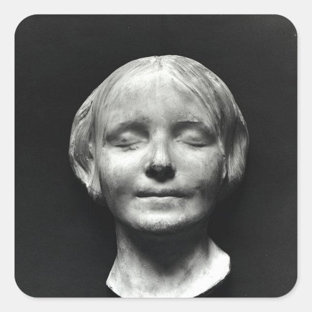 L'Inconnue de la Seine' Square Sticker (Front)