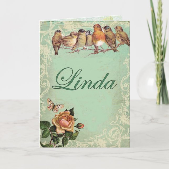 linda birds note card (Front)
