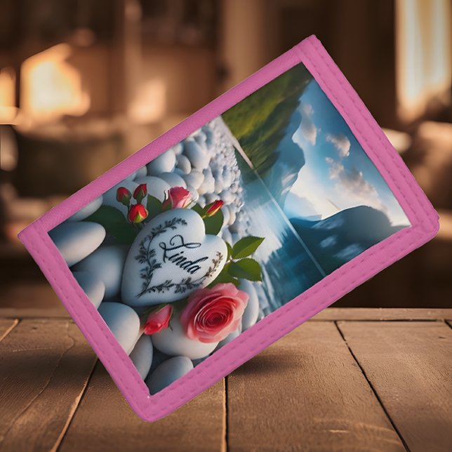 Linda's Heart Among Mountains Trifold Wallet (Creator Uploaded)