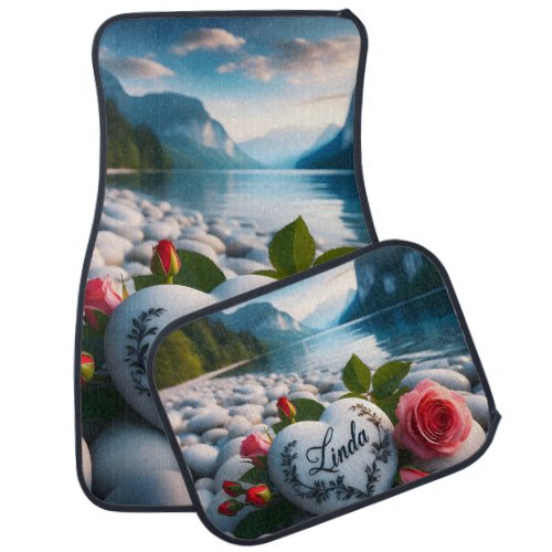 Lindas Heart at Sunrise Car Floor Mat