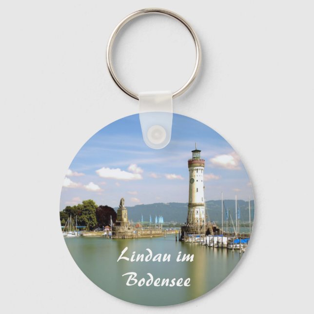Lindau im Bodensee in Bavaria in Germany Souvenir Keychain (Front)