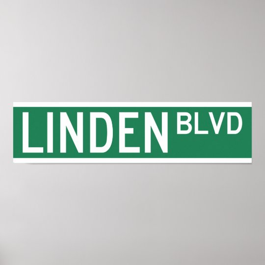 Linden Boulevard Sign Zazzle