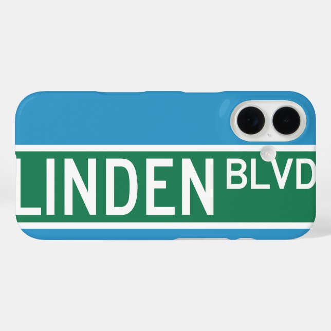 Linden Boulevard Sign Case-Mate iPhone Case (Back (Horizontal))