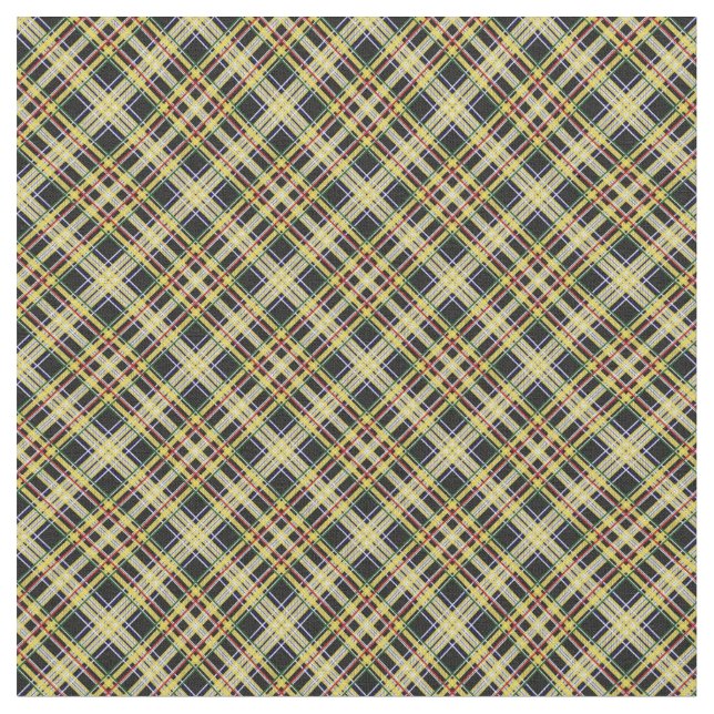 Lindenwood University Tartan Fabric (Close Up)