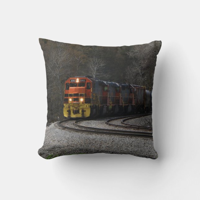 Lindholm Train Throw Pillow (Front)