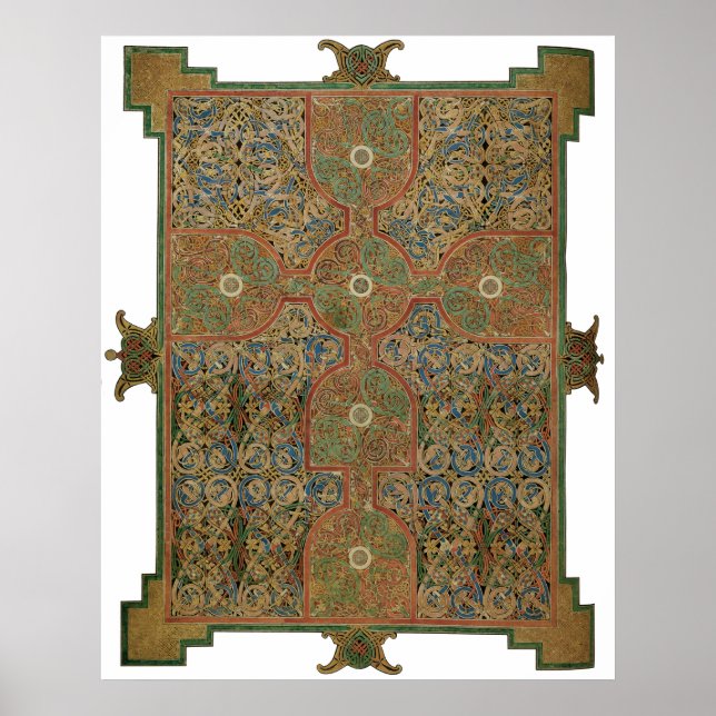 Lindisfarne Celtic Cross Poster (Front)