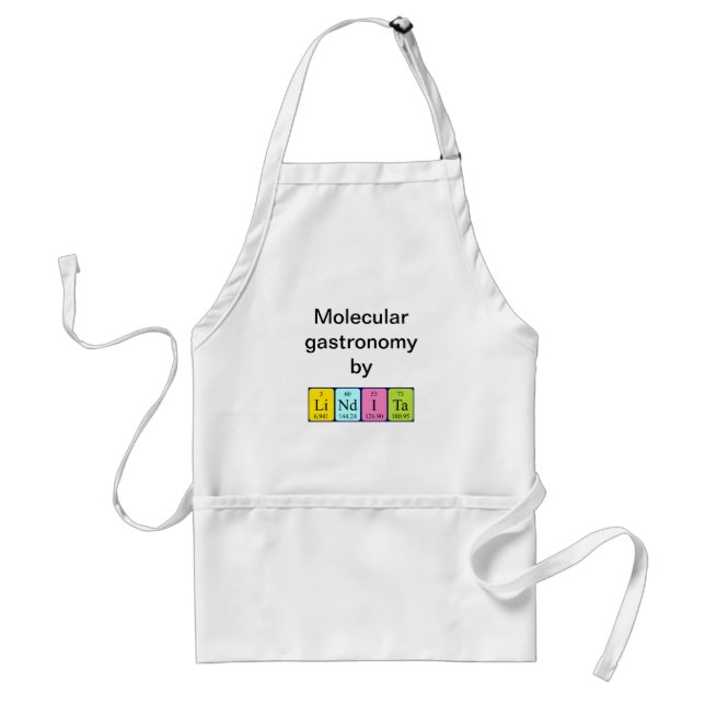 Lindita periodic table name apron (Front)