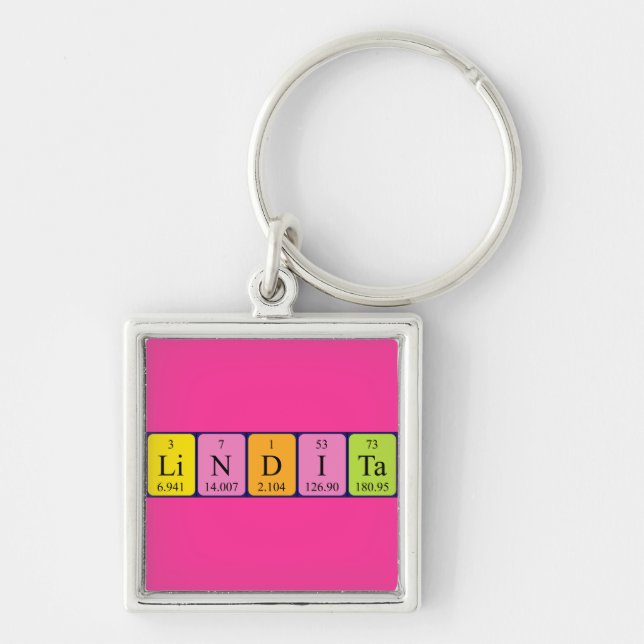 Lindita periodic table name keyring (Front)