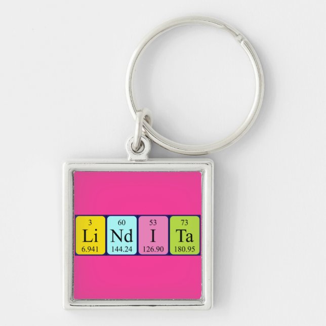 Lindita periodic table name keyring (Front)