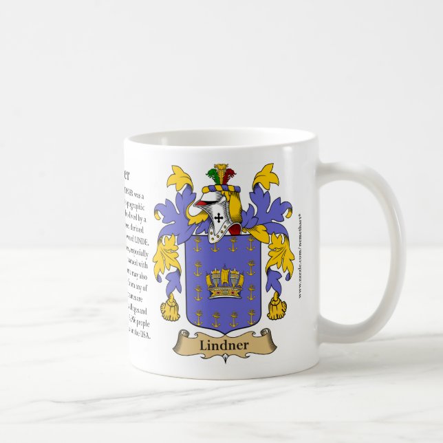 Lindner Family Coat of Arms Coffee Mug (Right)
