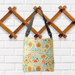 Lindo Patron Floral Beautiful Summer Crossbody Bag<br><div class="desc">Beautiful floral summer patron in orange and green colors ideal to look excellent the design looks casual and fashionable has a monogram to personalize with the name of the person who receives this beautiful floral summer design. Don't hesitate to buy this beautiful floral summer patron design with name now!</div>