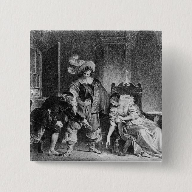 Lindor's letter pinback button (Front)