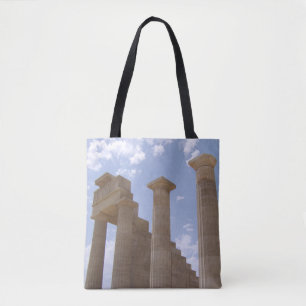 Lindos Acropolis Rhodes Greece Tote Bag