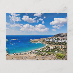 Lindos in Rhodes, Greee Postcard