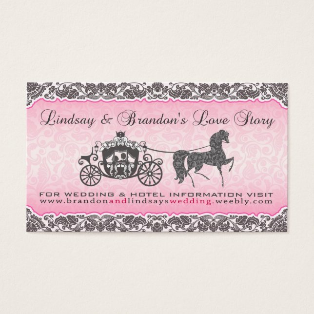 Lindsay & Brandon Rose & Carriage Wedding Design (Front)