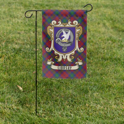 Lindsay Clan Badge  Tartan Personalized Garden Flag