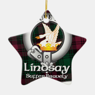 Lindsay Clan Ceramic Ornament