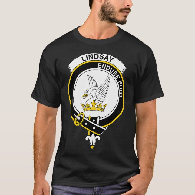Lindsay Coat of Arms  Family Crest T-Shirt (Front)