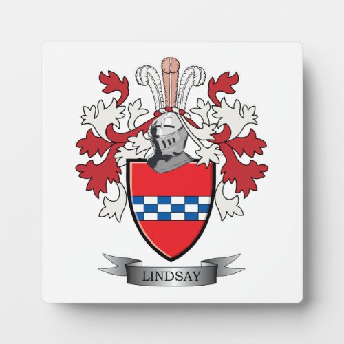 Lindsay Family Crest and Lindsay Coat of Arms Plaque