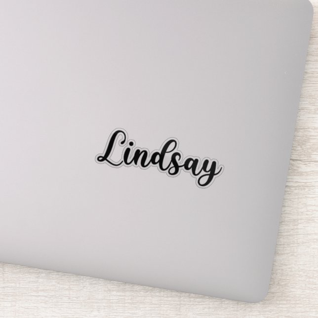 Lindsay Name - Handwritten Calligraphy Sticker (Detail)