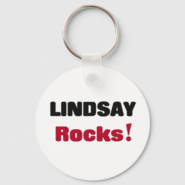 Lindsay Rocks Keychain (Front)