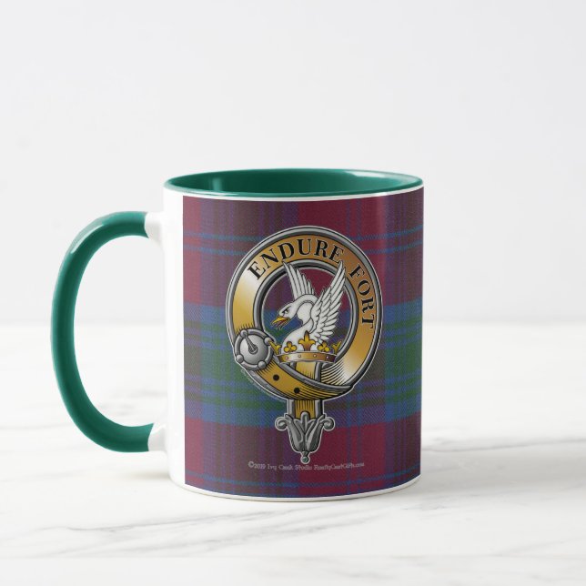 Lindsay Tartan & Badge Mug (Left)