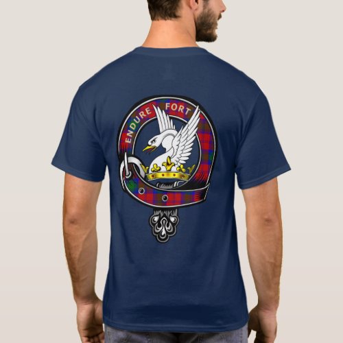 Lindsay Tartan Clan Badge  T_Shirt