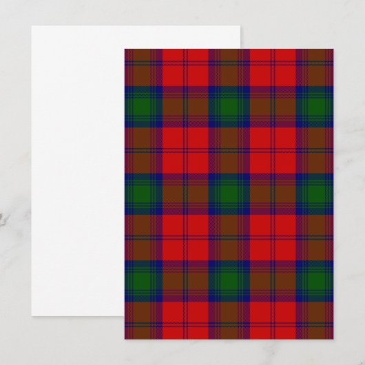 Lindsay tartan red green plaid (Front/Back)