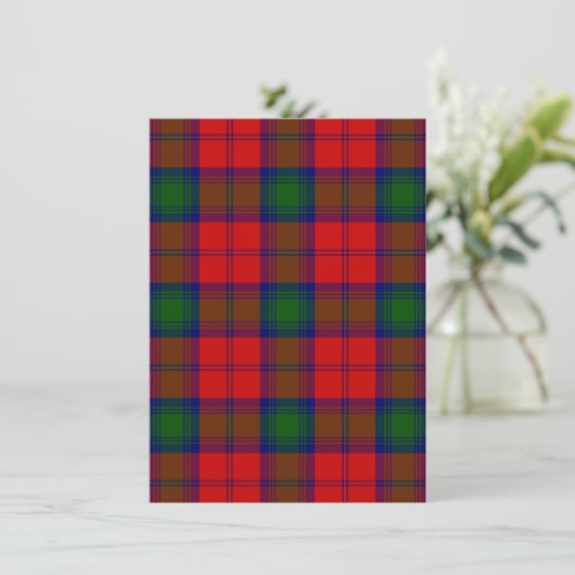 Lindsay tartan red green plaid (Standing Front)