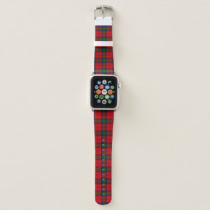 Lindsay tartan red green plaid apple watch band