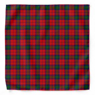 Lindsay tartan red green plaid bandana