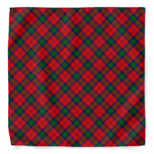 Lindsay tartan red green plaid bandana