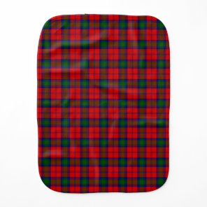 Lindsay tartan red green plaid burp cloth