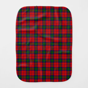 Lindsay tartan red green plaid burp cloth