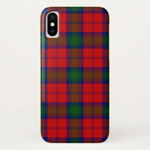 Lindsay tartan red green plaid iPhone x case