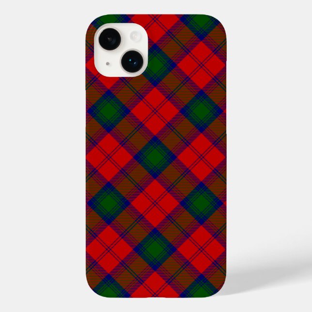 Lindsay tartan red green plaid Case-Mate iPhone case (Back)
