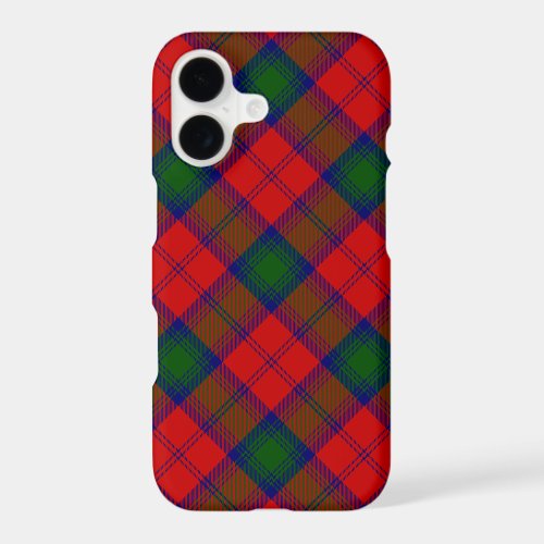 Lindsay tartan red green plaid iPhone 17 case
