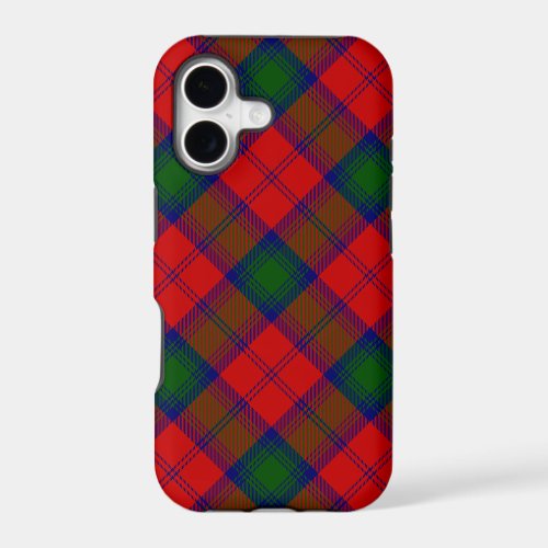 Lindsay tartan red green plaid iPhone 17 case