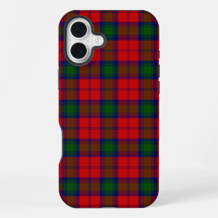 Lindsay tartan red green plaid iPhone 16 plus case
